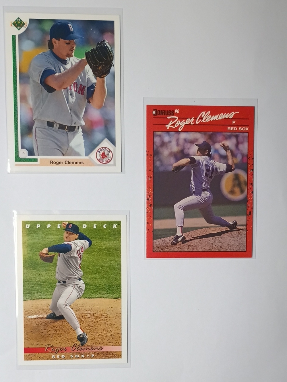 Roger Clemens Baseball Card Set - White with Red Accent
